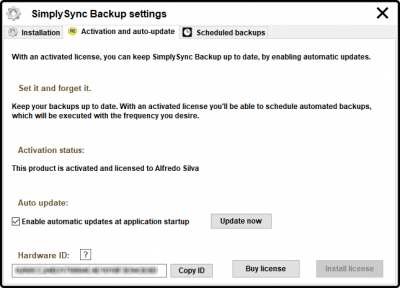 Скриншот приложения SimplySync Backup - №3