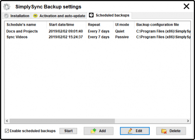 Скриншот приложения SimplySync Backup - №4
