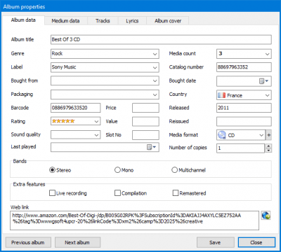 Скриншот приложения GSoft4U Music Collection - №5