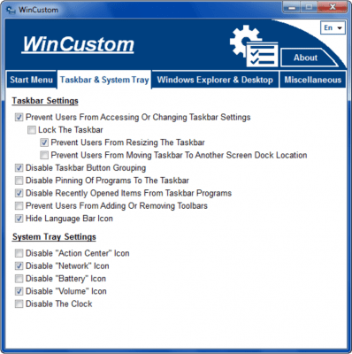 Скриншот приложения WinCustom - №2
