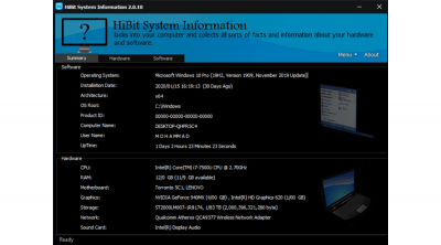 Скриншот приложения HiBit System Information - №5