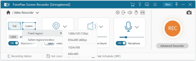 Скриншот приложения FonePaw Screen Recorder - №2