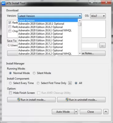 Скриншот приложения ATIc Install Tool - №3