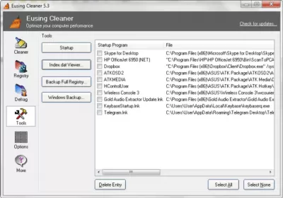 Скриншот приложения Eusing Cleaner - №6
