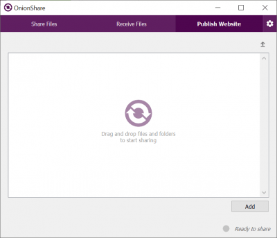 Скриншот приложения OnionShare - №3