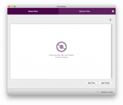 Скриншот приложения OnionShare для macOS - №1