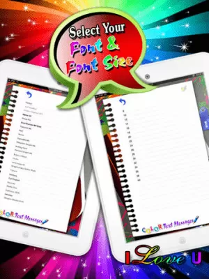 Скриншот приложения Color Text Messages Lite - №4