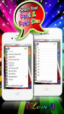 Скриншот приложения Color Text Messages Lite - №9