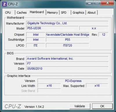 Скриншот приложения CPU-Z - №2