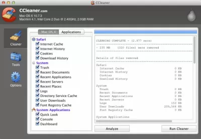 Скриншот приложения CCleaner для Mac - №2