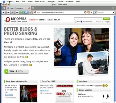 Скриншот приложения Opera для MacOS - №1