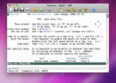 Скриншот приложения MacVim - №1