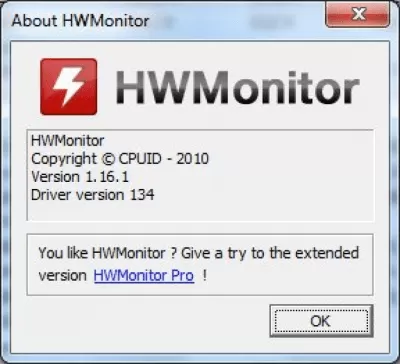 Скриншот приложения HWMonitor - №2