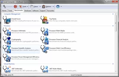 Скриншот приложения SiSoftware Sandra Lite - №2