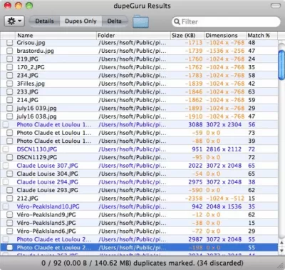 Скриншот приложения dupeGuru - №3