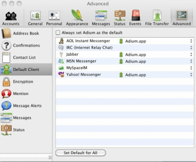 Скриншот приложения Adium - №5