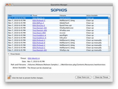 Скриншот приложения Sophos Anti-Virus for Mac Home Edition - №2