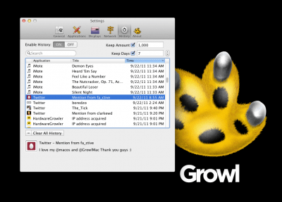 Скриншот приложения Growl - №3