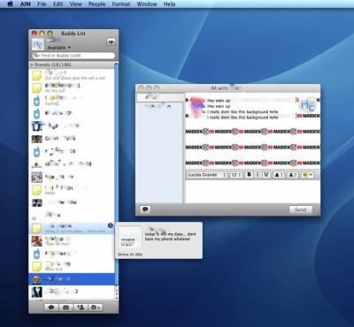 Скриншот приложения AIM for Mac - №1