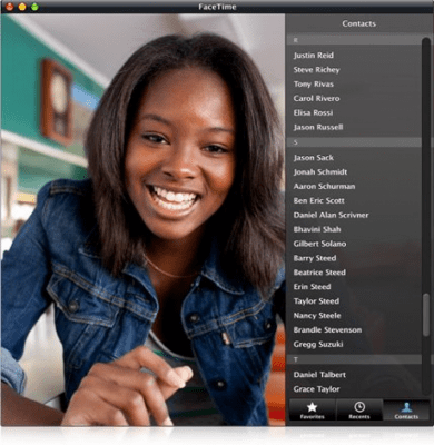 Скриншот приложения FaceTime for Mac - №1