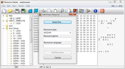 download the new version for iphoneResource Hacker 5.2.5