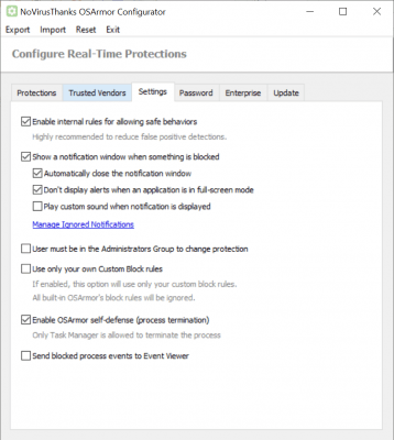 Скриншот приложения OSArmor - №3