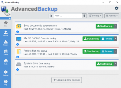 Скриншот приложения Advanced Backup Free - №3
