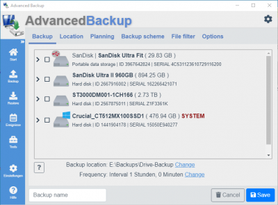 Скриншот приложения Advanced Backup Free - №5