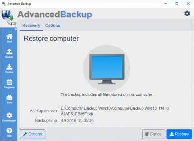 Скриншот приложения Advanced Backup Free - №7