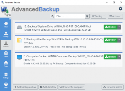 Скриншот приложения Advanced Backup Free - №8