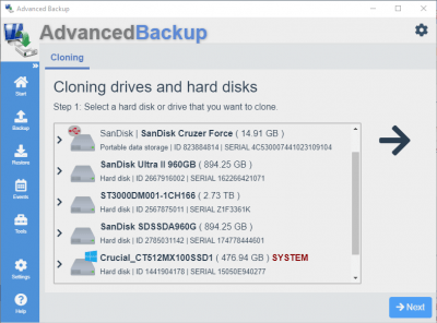 Скриншот приложения Advanced Backup Free - №9