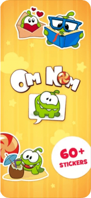 Скриншот приложения Om Nom Stickers - №1