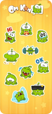 Скриншот приложения Om Nom Stickers - №3