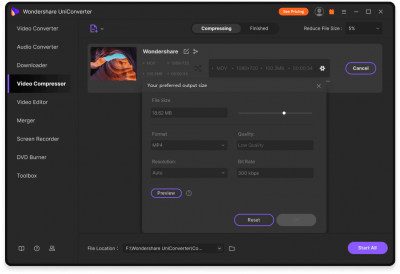 Скриншот приложения Wondershare UniConverter - №3