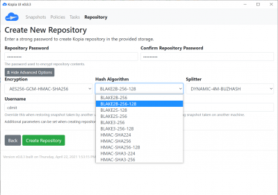 Скриншот приложения Kopia - №4