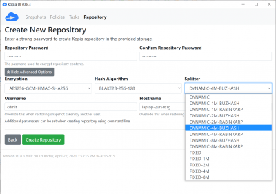 Скриншот приложения Kopia - №5