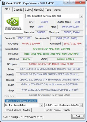 Скриншот приложения GPU Caps Viewer - №2