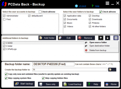 Скриншот приложения PCData Back - №2