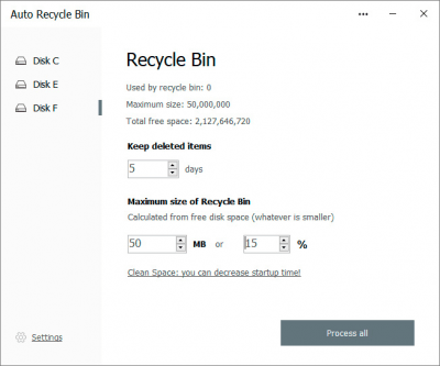 Скриншот приложения Auto Recycle Bin - №3