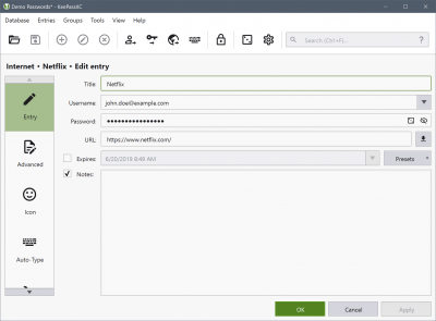 Скриншот приложения KeePassXC - №6