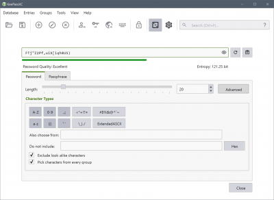 Скриншот приложения KeePassXC - №8