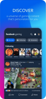 Скриншот приложения Facebook Gaming для iOS - №2