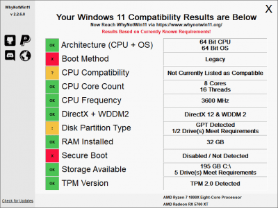 Скриншот приложения WhyNotWin11 - №1