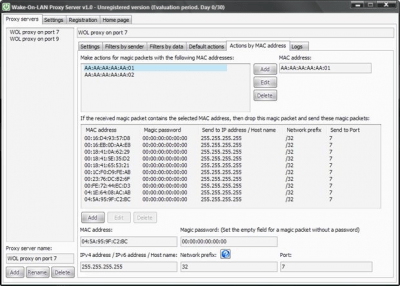 Скриншот приложения Wake-On-LAN Proxy Server - №1