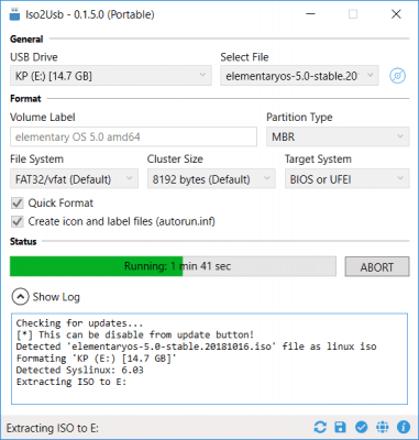 Скриншот приложения Iso2Usb - №1