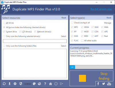 Скриншот приложения Duplicate MP3 Finder Plus - №4