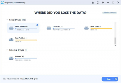 Скриншот приложения Magoshare Data Recovery - №1