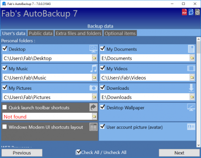 Скриншот приложения Fab's AutoBackup - №3