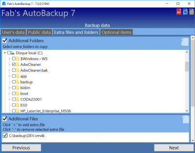 Скриншот приложения Fab's AutoBackup - №7