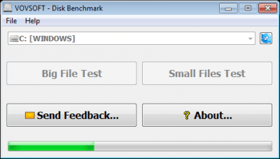 Скриншот приложения Vovsoft Disk Benchmark - №2